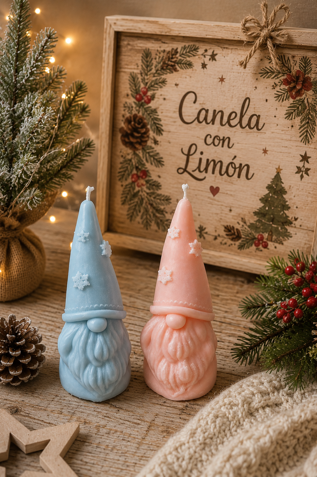 Vela Gnomo Navidad A