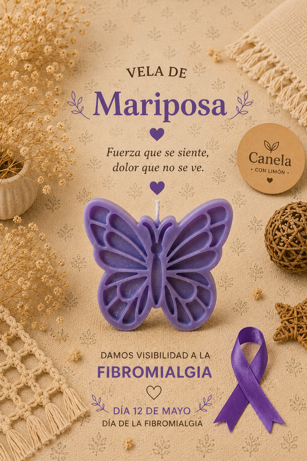Vela apoyo a la Fibromialgia