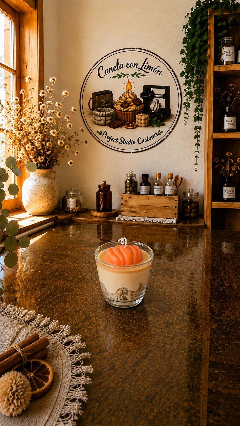 Vela vaso Pumpking Cake