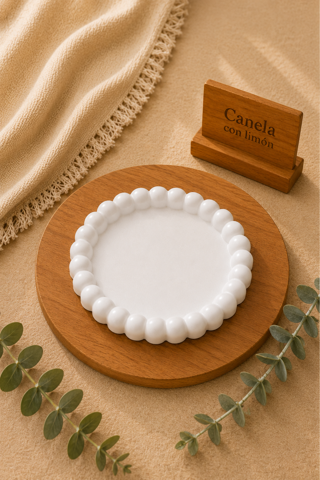 Escayola decorativa Plato Littel buble