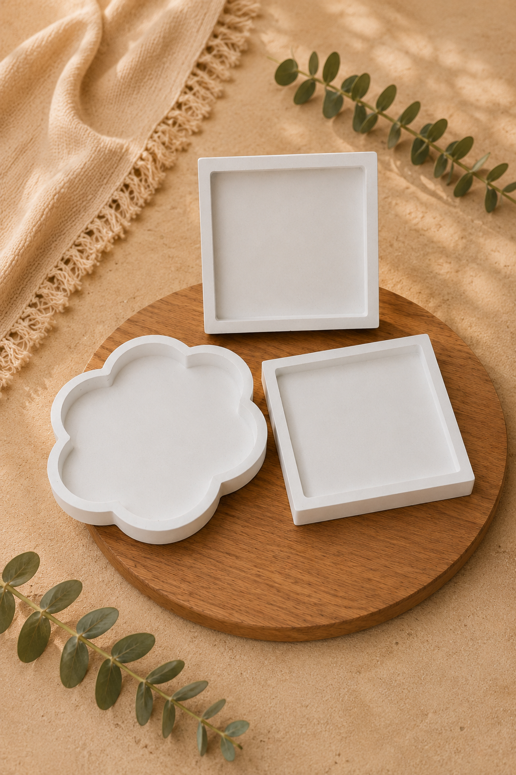 Escayola decorativa Plato cuadrado M