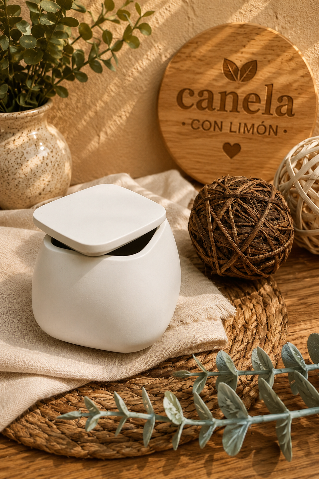 Escayola decorativa Recipiente Cubik