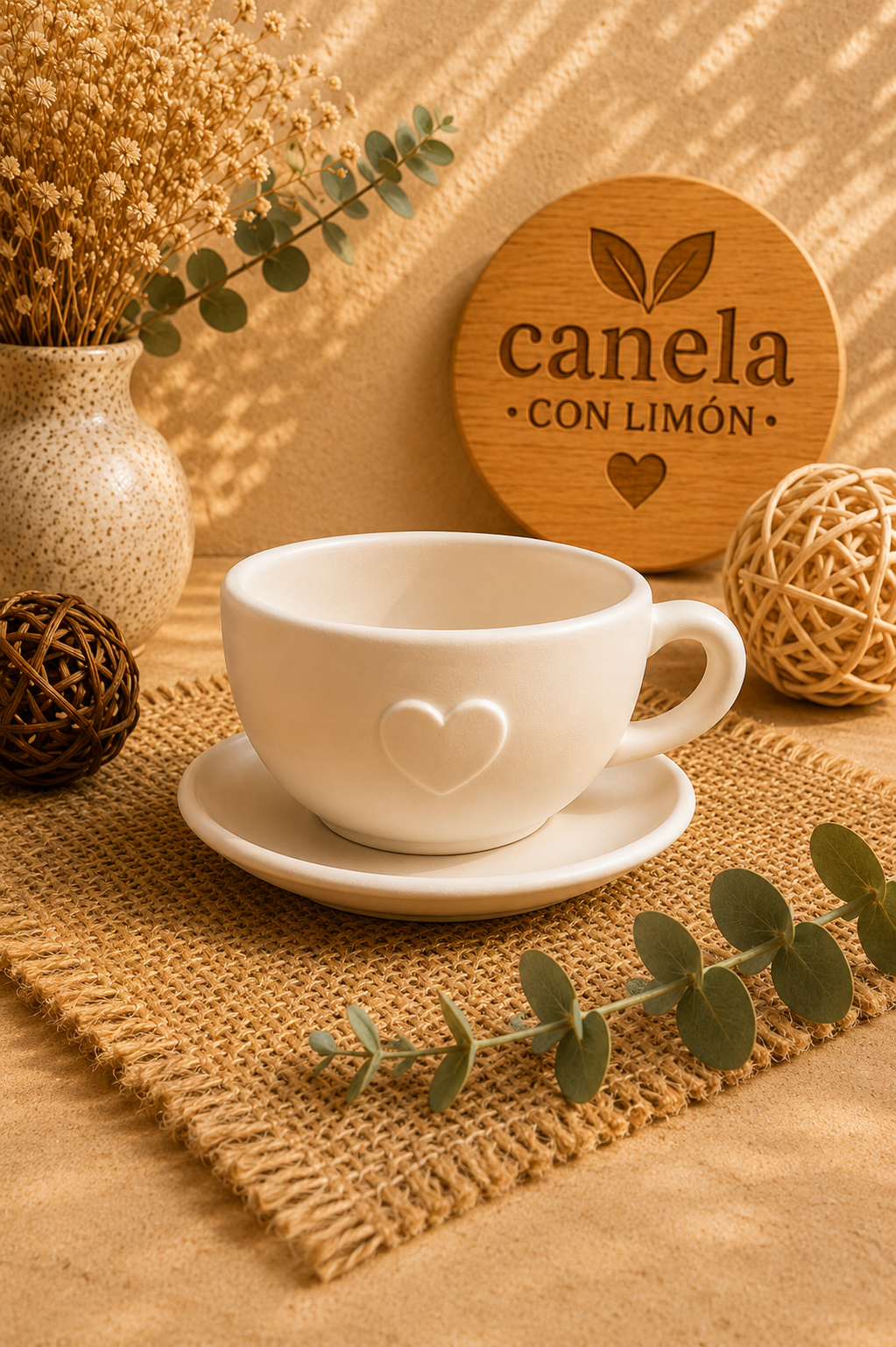 Escayola decorativa Recipiente Taza de té