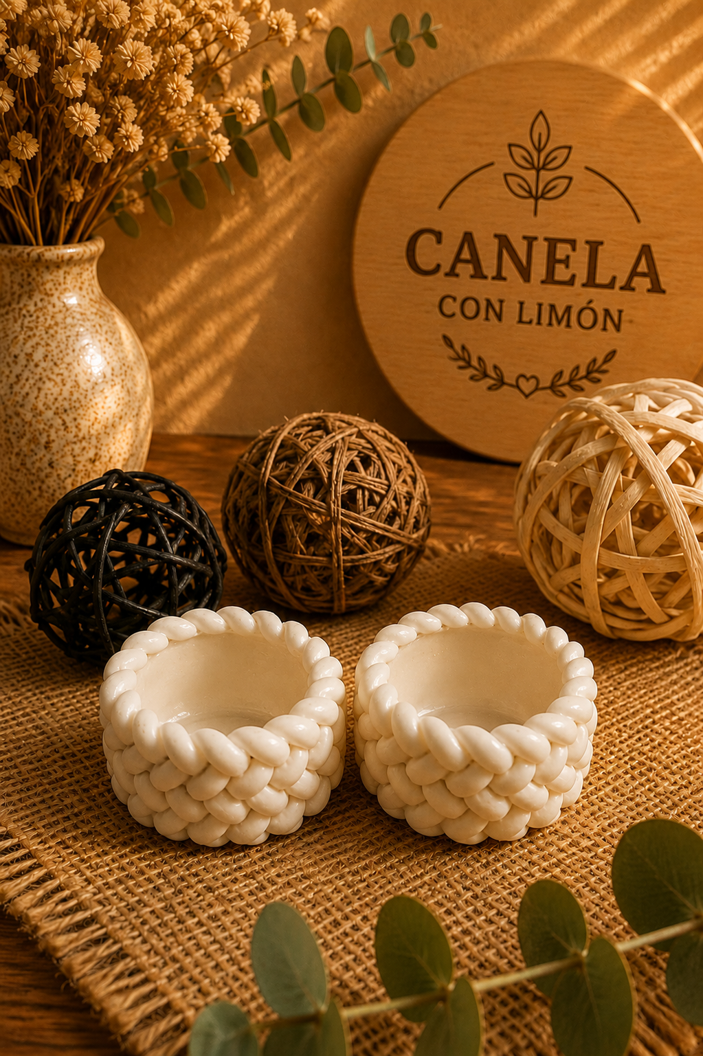Escayola decorativa Portavela Trezado
